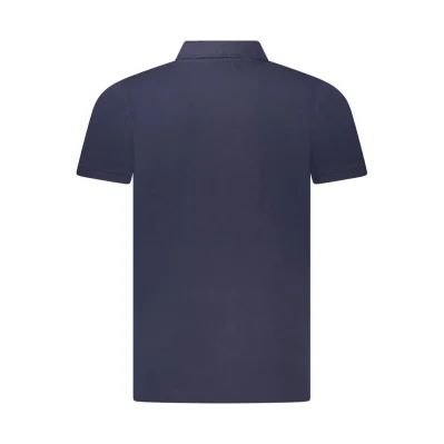 Blue Cotton Polo Shirt