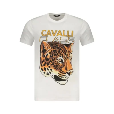White Cotton Men T-Shirt