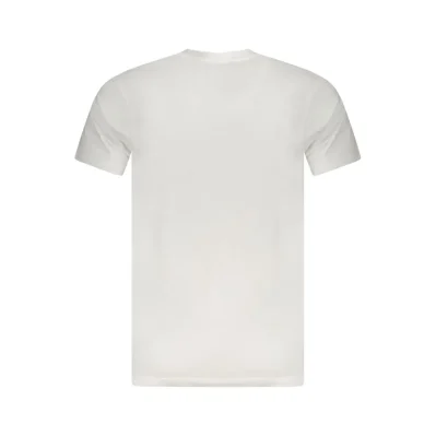 White Cotton Men T-Shirt