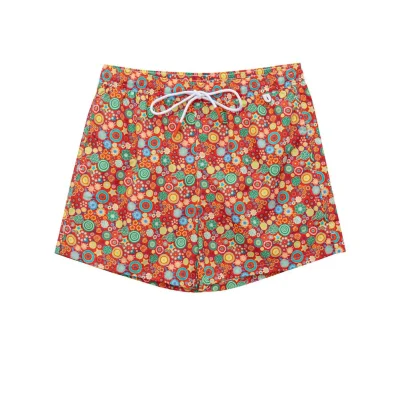 Red Polyester Swimwear