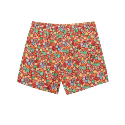Red Polyester Swimwear