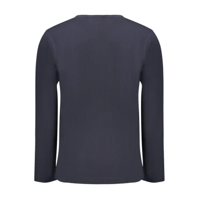 Blue Cotton Men Sweater