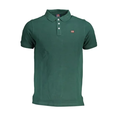 Green Cotton Polo Shirt