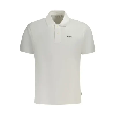 White Cotton Polo Shirt