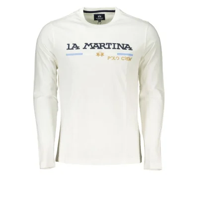 Chic Crew Neck Embroidered White Tee