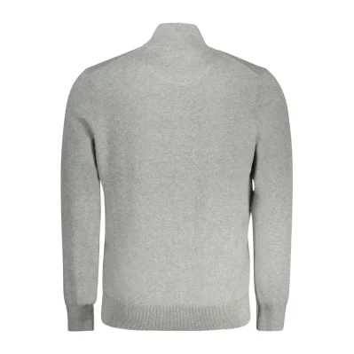 Gray Cotton Men Sweater