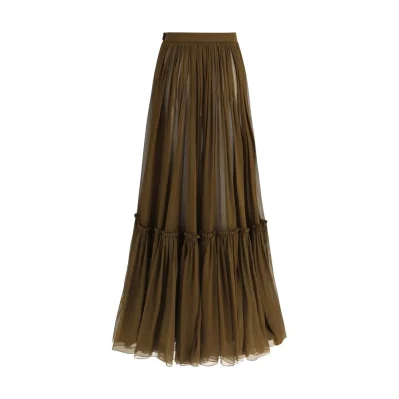 Flounced long Skirt