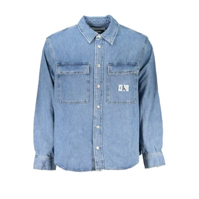 Light Blue Cotton Men Shirt