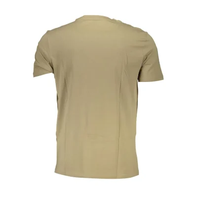 Brown Cotton Men T-Shirt