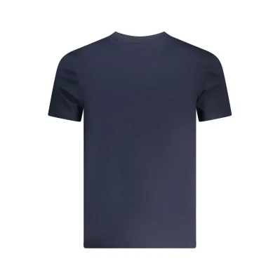 Blue Cotton Men T-Shirt