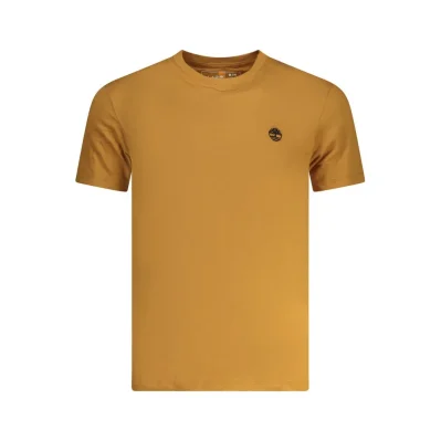 Brown Cotton Men T-Shirt