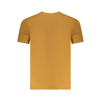 Brown Cotton Men T-Shirt