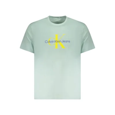Green Cotton Men T-Shirt