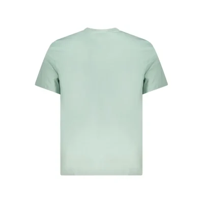 Green Cotton Men T-Shirt