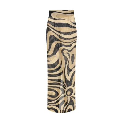 Marble print midi Skirt