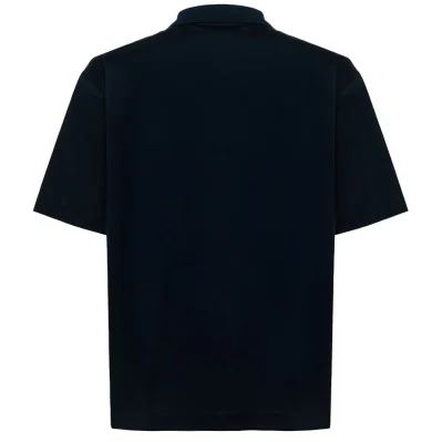 Blue Cotton Polo Shirt