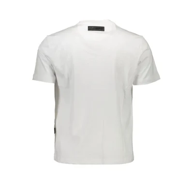 White Cotton Men T-Shirt