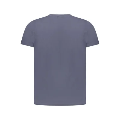 Blue Cotton Men T-Shirt