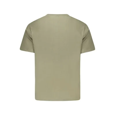 Green Cotton Men T-Shirt