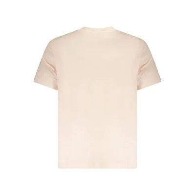 Pink Cotton Men T-Shirt