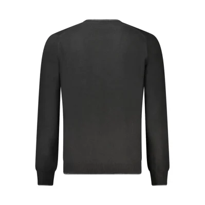 Black Wool Men Sweater