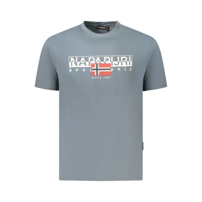 Gray Cotton Men T-Shirt