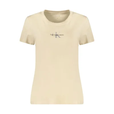 Beige Cotton Tops & T-Shirt