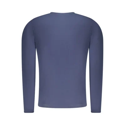 Blue Cotton Men T-Shirt