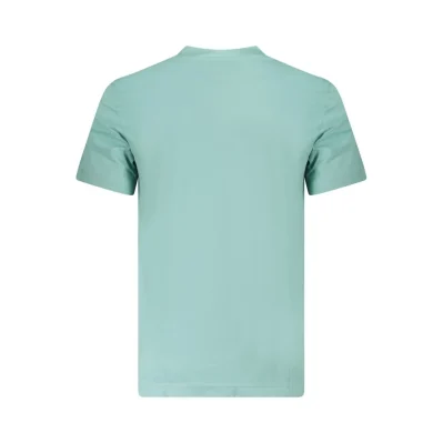 Light Blue Cotton Men T-Shirt