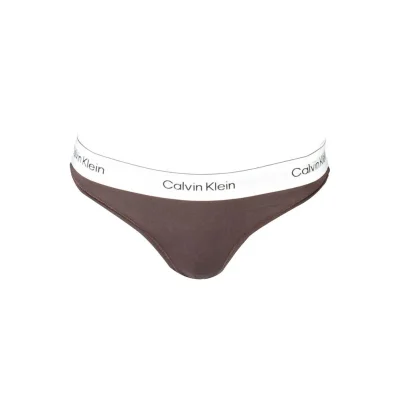 Brown Cotton Women Thong