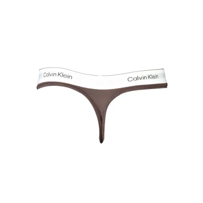 Brown Cotton Women Thong