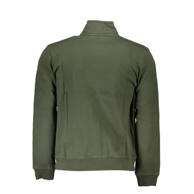 Green Cotton Men Sweater