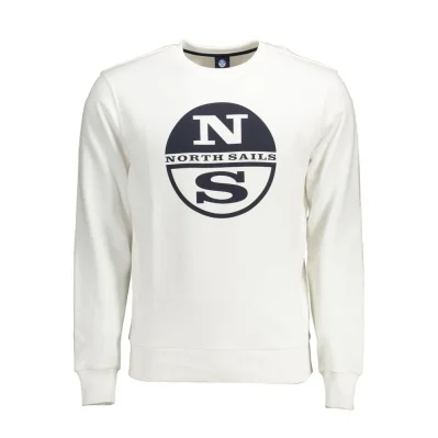 White Cotton Men Sweater
