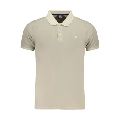 Beige Cotton Polo Shirt
