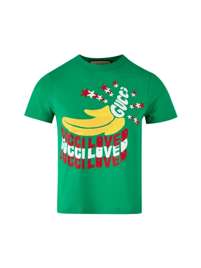 Green Cotton Logo T-Shirt