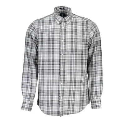 Gray Cotton Men Shirt