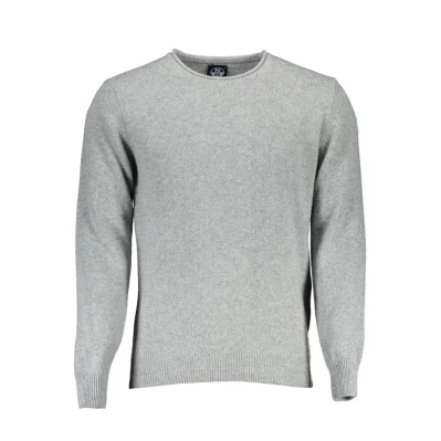 Gray Wool Men Sweater