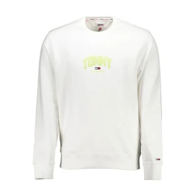 White Cotton Unisex Sweatshirt