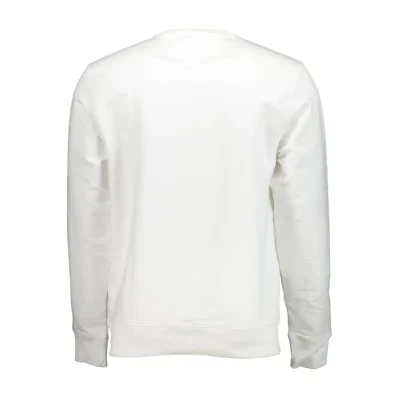 White Cotton Unisex Sweatshirt