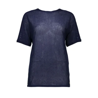 Blue Linen Women Shirt