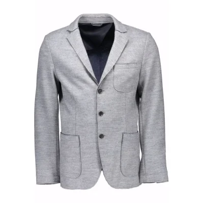 Gray Wool Men Jacket