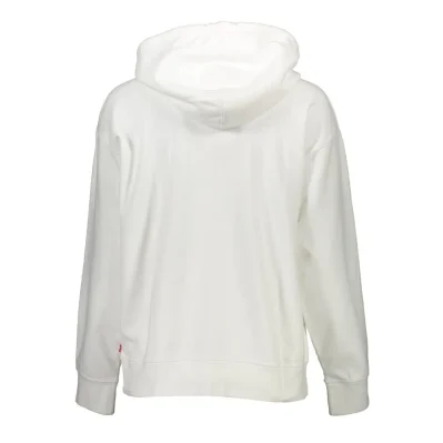 White Cotton Unisex Sweatshirt