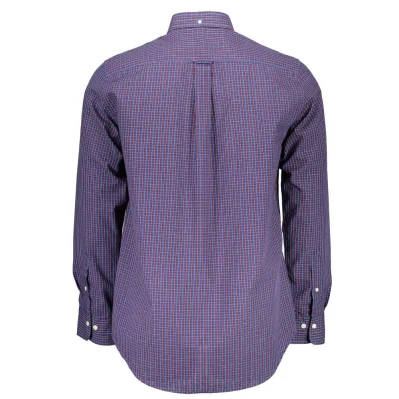 Blue Cotton Men Shirt