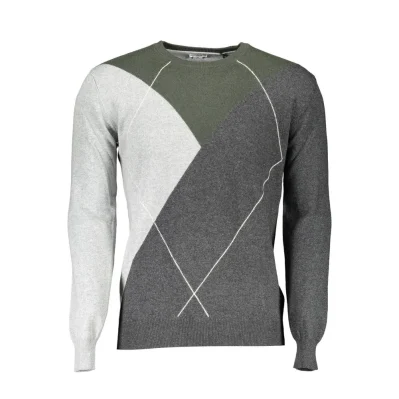 Gray Wool Men Sweater