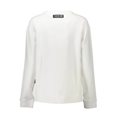 White Cotton Women Sweater