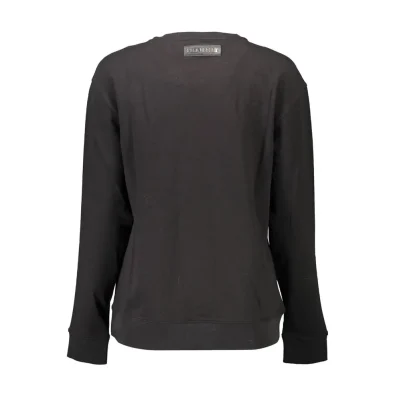 Black Cotton Women Sweater