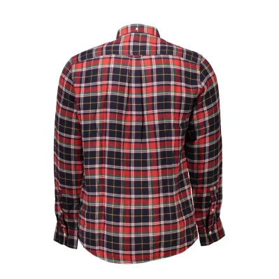 Red Cotton Men Shirt
