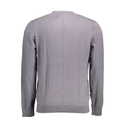 Gray Cotton Men Sweater