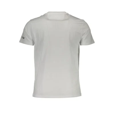 White Cotton Men T-Shirt