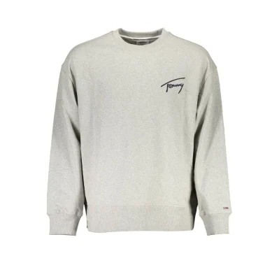Gray Cotton Men Sweater